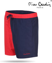 Maillot de bain Pierre Cardin rouge/bleu marine, taille M