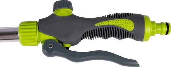 Tête d'arrosage Kinzo - tuyau d'arrosage - 66 x 9 x 3.5 CM - avec 27 trous d'arrosage - connecteur 1/2 pour tuyau d'arrosage - vert/gris