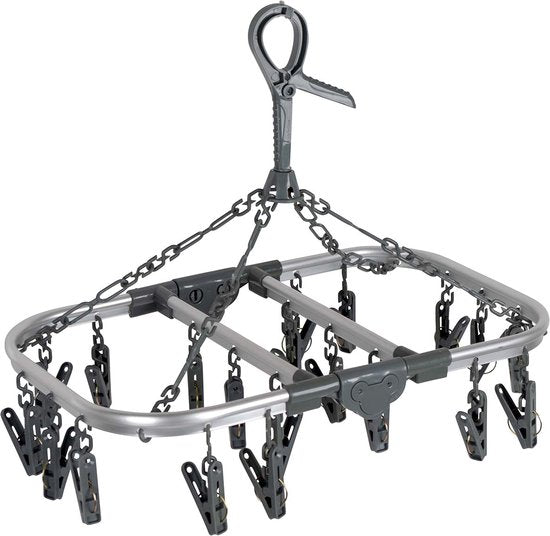 Bo-Camp - Carrousel de séchage - Pliable - Ovale - 20 piquets