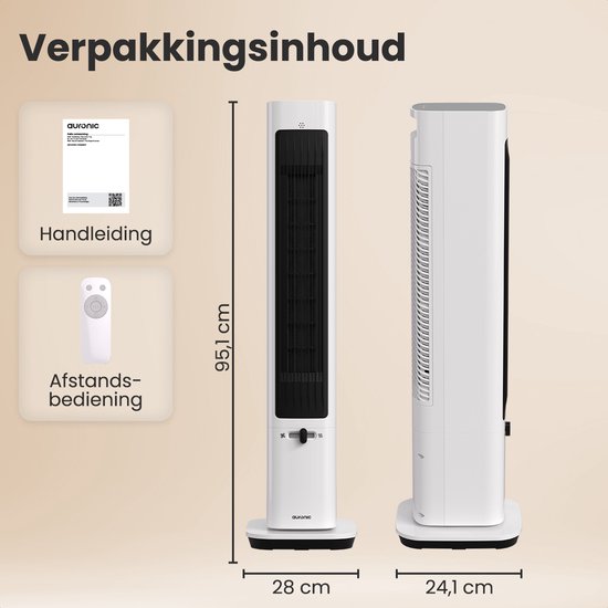 Auronic Réchaud électrique - Réchaud céramique - Réchaud tour - Chauffage 2200W - Blanc