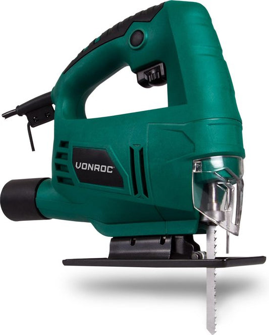 Scie sauteuse VONROC - 550W - système de changement rapide - Accessoires et sac de rangement inclus
