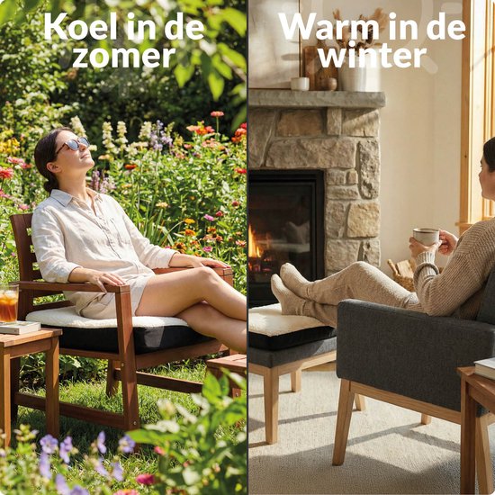 VEX VX-102 Coussin de siège avec gel - soutient la posture - mousse, gel, sherpa et polyester - universel pour diverses surfaces de siège - blanc/noir