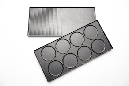 Solis Raclette & Pizza Grill - Set à raclette pour 8 personnes - Raclette Gourmet Set - Gril de table avec 4 fonctions différentes