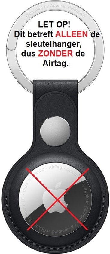 Apple - Porte-clés Airtag - cuir - Noir