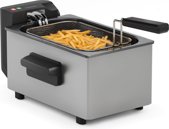 Tristar Friteuse 3 litres - FR-9327 - Friteuse 2000W - Hublot - acier inoxydable