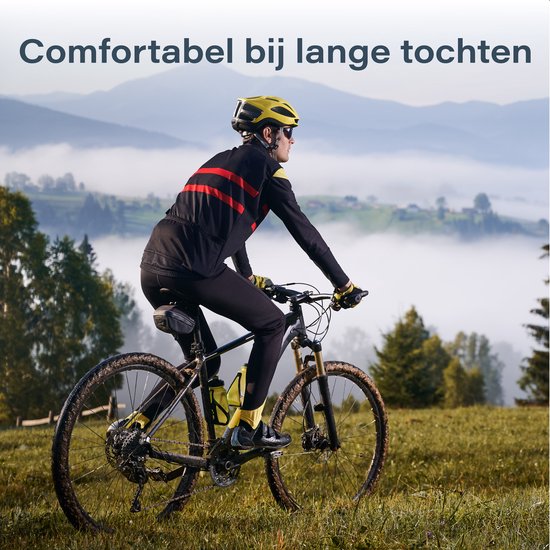 Selle vélo unisexe - Ergonomique - Avec suspension - Selle vélo - Selle gel - Vélo de course - Vélo de montagne - Femme - Selle - Accessoires - Selle jupe femme - Porte-vélos - Rail de selle - Noir - Proskill