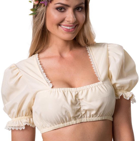 Dressforfun Dirndl blouse Anni L - déguisement costume halloween déguisements carnaval déguisements carnaval déguisements carnaval déguisements - 303047