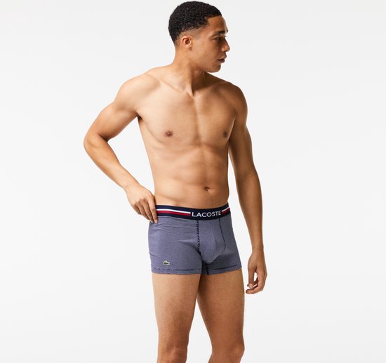 Lot de 3 shorts Lacoste Homme - Bleu marine/blanc/rouge - Taille L