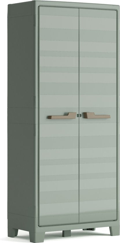 Planet Outdoor armoire de rangement multispace - 44x80x182cm - Gris clair