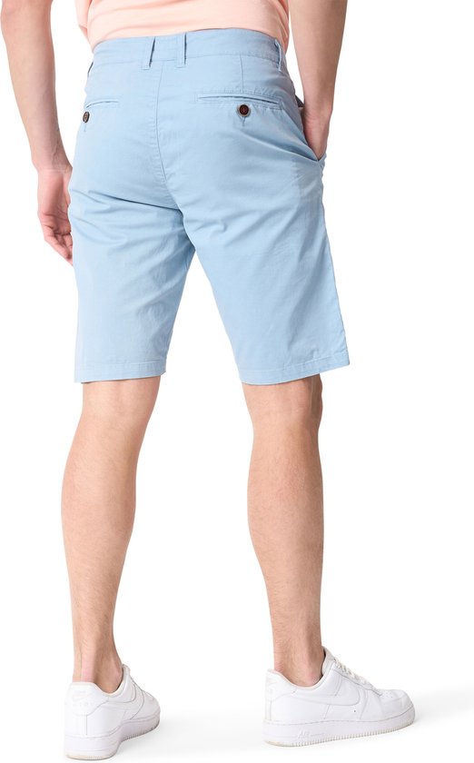 Mario Russo Chino Short - Shorts pour hommes - Coton - Bleu clair - 3XL