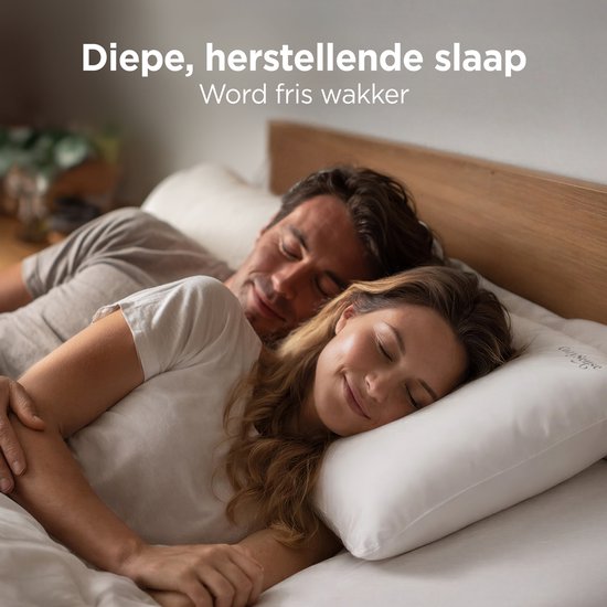 Oreiller CozySense® - Lot de 2 - 50x70 CM - Oreiller de sommeil respirant avec housse en microfibre douce - Oreiller d'hôtel - Oreiller - Pour les dormeurs sur le côté, le ventre et le dos