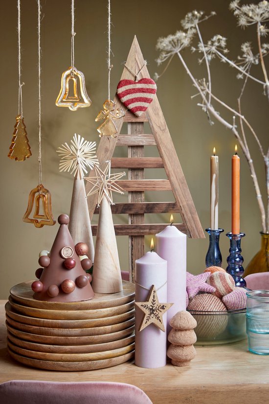 Mica Decorations Assiette Duko - Ø30 cm - 100% FSC Bois de Mangue - Marron