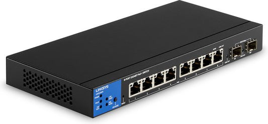 Linksys LGS310MPC - Commutateur réseau - Gigabit - Géré - 8 ports - PoE+ - Noir