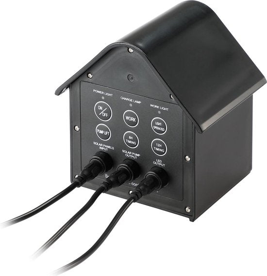 Pompe de fontaine solaire - 4 accessoires Multicollor blanc - Batterie