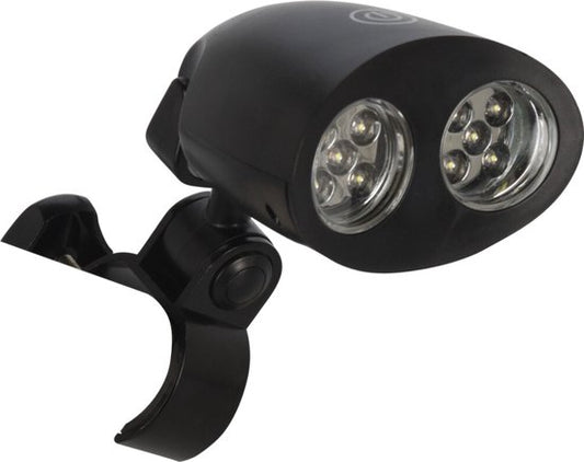 Lampe BBQ Vaggan - 2 faisceaux lumineux - inclinable - fonctionne sur piles - pince réglable