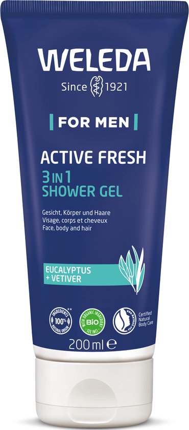 Weleda Men Gel Douche Fraîcheur Active - Romarin - 200ml