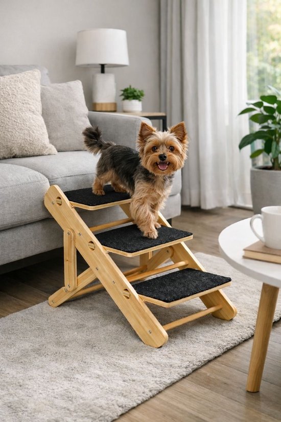 Ceruzo Marchepied et passerelle pour chien - réglable - pliable - 34-40 cm