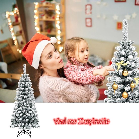 Coast Artificial Christmas Tree - White Snowy - AVEC Aiguilles PVC Premium - 135cm
