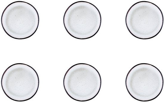 assiette IRIS Ø16cm - 6 pièces - Blanc ivoire