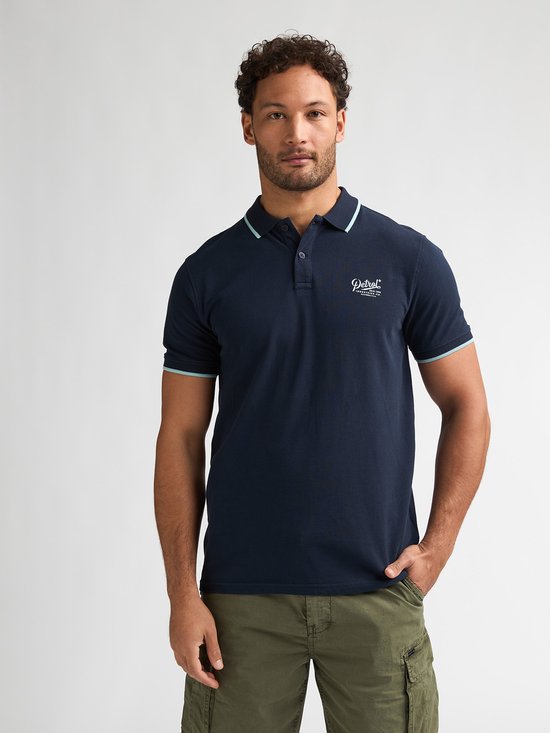 Petrol Industries - Polo à manches courtes Rallye pour homme - Bleu - Taille XL