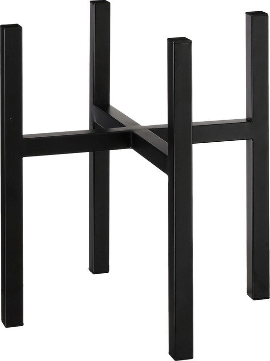 Mica Decorations Ascot Plant Stand XL - L38 x L38 x H40cm - Métal - Noir