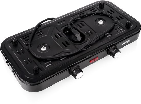 Tristar Table de cuisson électrique 2500W - KP-6152 - 2 zones de cuisson - En pose libre - Noir