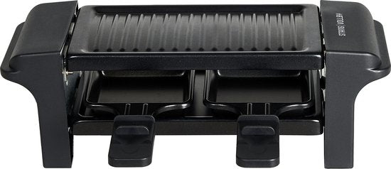 StangVollby GRILLA Set Gourmet pour 2 personnes - Petit Set Gourmet - Plaque de gril électrique - Set Raclette Gourmet - Griller - Frire - Antiadhésif - Gourmet - Dîner de Noël - Noir - Plastique - Sets Gourmet - Poêles Gourmet - 350W