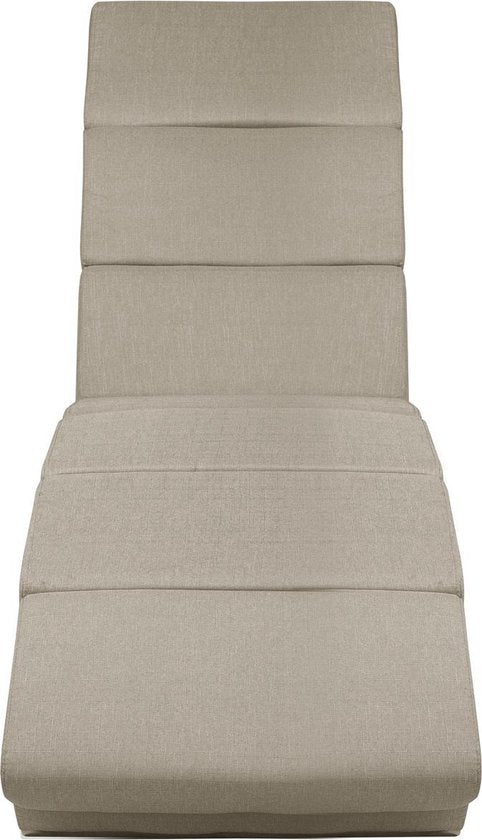 Casaria Recliner London - Chaise longue chromée - Sand