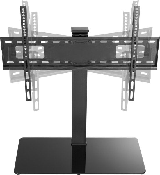 Support TV - trépied TV - modèle de table - rotatif - hauteur réglable de 67 cm à 79 cm