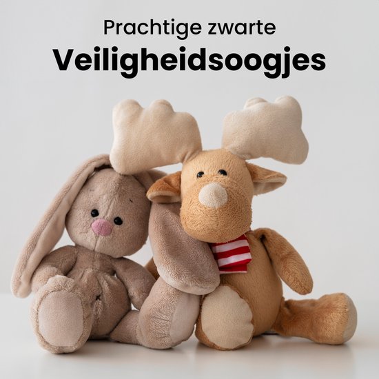 Faas Large Safety Eyes - 80 Pieces - Nez de sécurité - 17 à 30 mm - Rondelles incluses - Noir