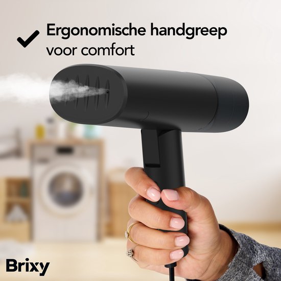 Brixy Clothes Steamer - Powerful Hand Steamer - Steamer Clothes and Furniture - Including Storage Bag - Anthracite