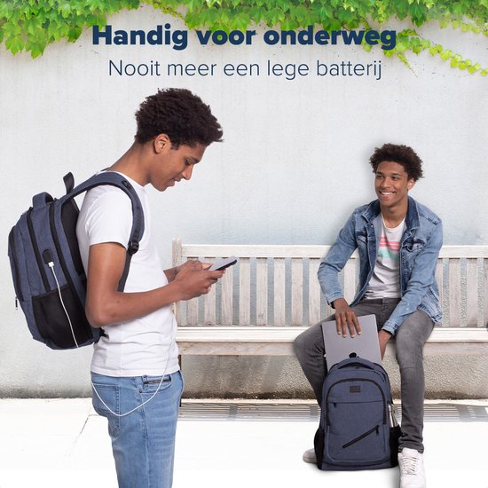 TRVLMORE Sac à dos - 36L - 17 inch - Sac à dos pour ordinateur portable - Sac d'école - Homme et Femme - Sacoche pour ordinateur portable - Splashproof Blue