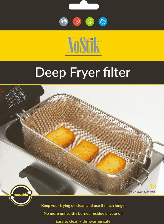 Nostik Filtre de friteuse pour panier de cuisson 25x34cm
