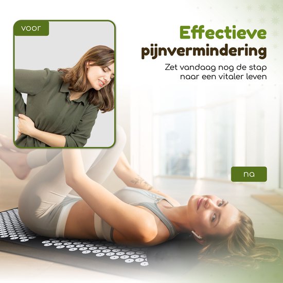 Tapis à ongles Amati Blue Lotus - Coussin et accessoires inclus - Beige