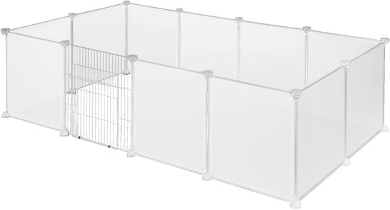 Ceruzo Animal Run 12 Panneaux - Modulaire - Avec Porte - Pour Petits Animaux