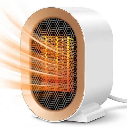 Travelhawk Chauffage électrique - Chauffage céramique - 3 niveaux - 1200W Chauffage - Chauffage électrique avec indication LED - Rotatif - Noir