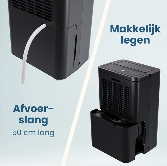 Déshumidificateur Auronic - Compact Pro Plus - 24L - Chambre à coucher, salle de bain, salon et bureau - Hydratant pour l'intérieur - Noir