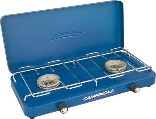 Campingaz Base Camp Camping cooker - 2 brûleurs camping gaz - 2x 1600 watts - bleu