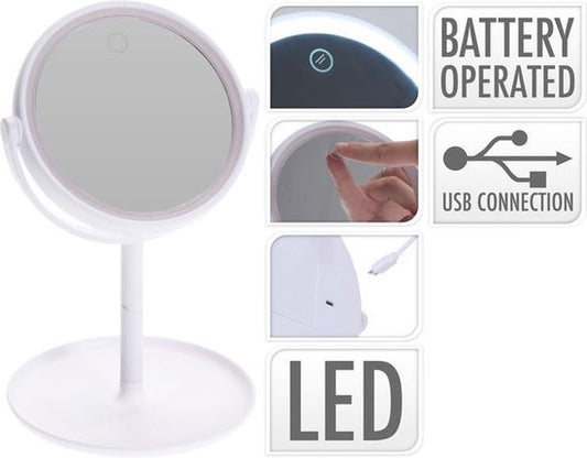 Miroir de maquillage avec lumière