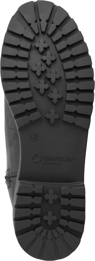 Travelin' Husby Hommes - Bottes - Doublées de laine - Noir