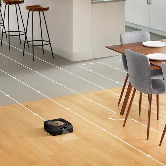 iRobot Braava Jet M6 - Robot laveur - Noir - M6132 - Robot laveur - Avec application - Assistant vocal - Goole & Alexa - Smartmapping