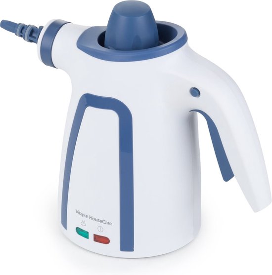 Vitapur Nettoyeur vapeur portatif - Nettoyeur vapeur - Nettoyeur de taches - Nettoyeur vapeur pour meubles - Machine de nettoyage - 900W - Blanc