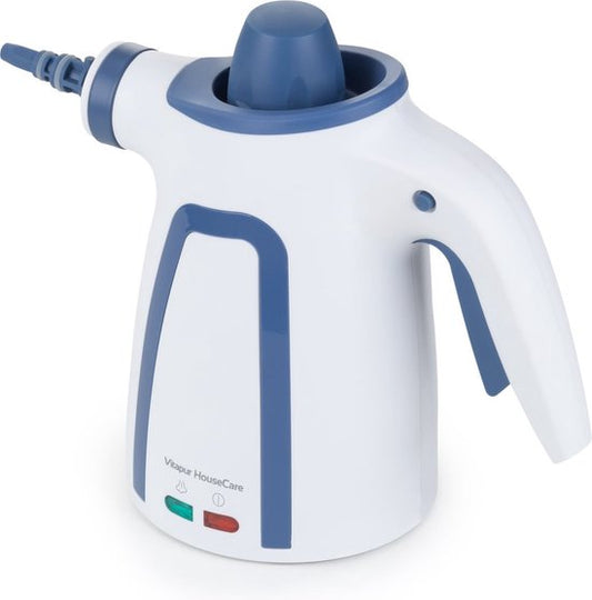 Vitapur Nettoyeur vapeur portatif - Nettoyeur vapeur - Nettoyeur de taches - Nettoyeur vapeur pour meubles - Machine de nettoyage - 900W - Blanc