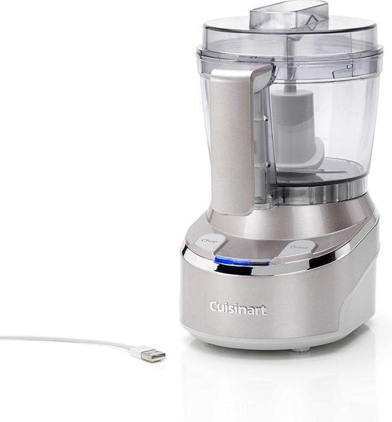 Cuisinart Mini Prep Pro Robot de cuisine sans fil RMC100E - Mini robot de cuisine - 350W - 900ml - Perle givrée