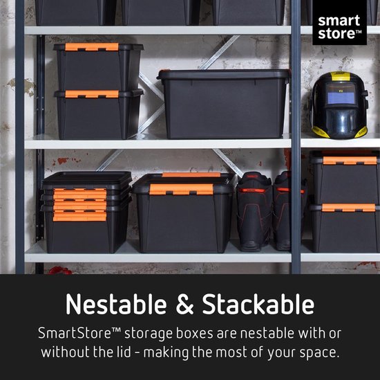 SmartStore - Pro 45 Boîte de stockage 50 litres - Polypropylène - Noir
