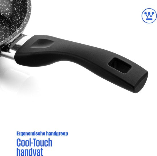 Wok Westinghouse - Ø 32 cm - Induction - Couvercle inclus - Marbre noir