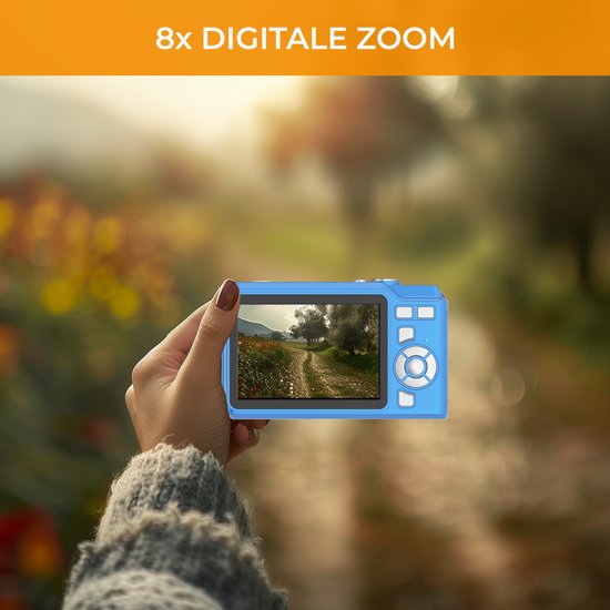 Denver Caméra numérique Full HD - 48MP - Caméra Vlog - Photo et vidéo - Caméra - DCA4818BU