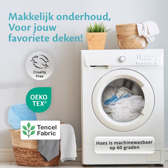 Ella Couverture rafraîchissante 135x200 cm - 100% Bio-Tencel - Couverture auto-refroidissante - Couverture rafraîchissante - Couette d'été - Blanc nacré