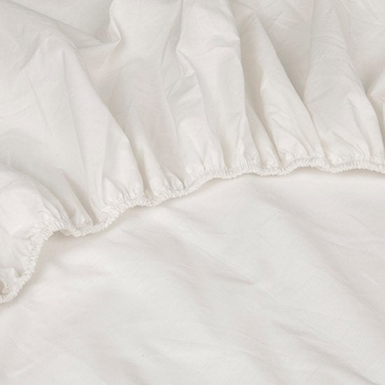 Kayori Shizu Topper drap-housse Jersey - 90-100x200-220cm - Epaisseur du matelas 12 cm - Coton biologique - Blanc cassé
