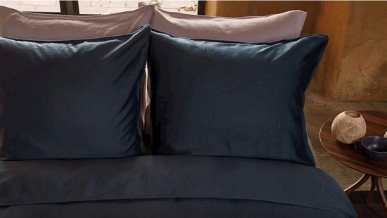 vtwonen Housse de couette Earth - Single - 140x200/220 - Dark Blue